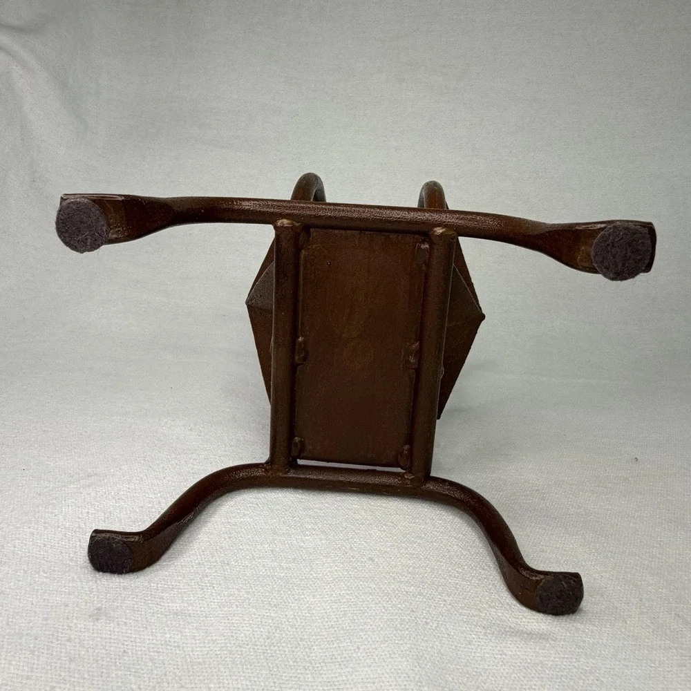 Wrought Iron Rustic Texas Star Mail Napkin Holder Door Stop Farmhouse Heavy